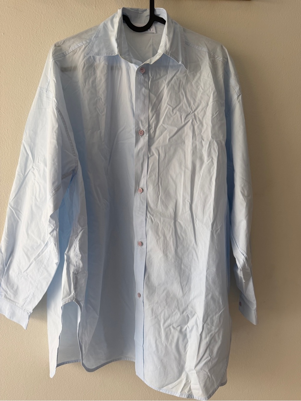 Men's Light Blue Long-Sleeve Dress Shirt